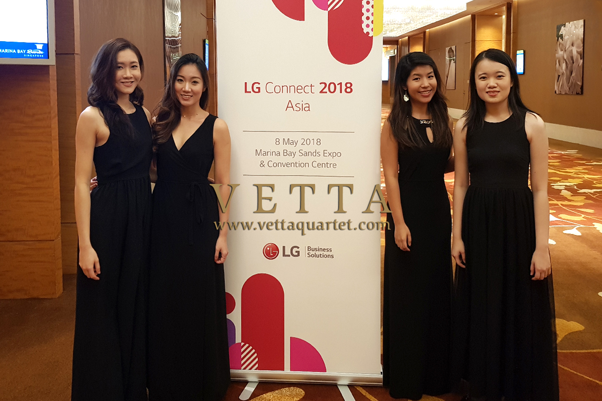 ESTA Quartet rehearsal for AIA Awards ceremony at Marina Bay Sands
